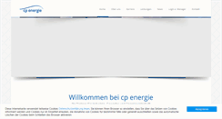 Desktop Screenshot of cp-energie.de