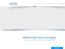 Tablet Screenshot of cp-energie.de